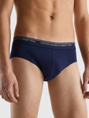 Benetton, Underwear In Stretch Organic Cotton, size L, Dark Blue, Men United Colors of Benetton