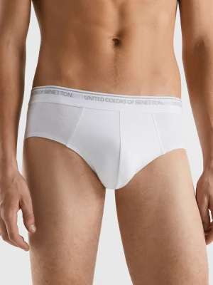 Benetton, Underwear In Stretch Organic Cotton, size S, White, Men United Colors of Benetton