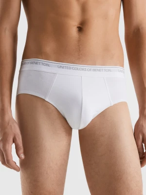 Benetton, Underwear In Stretch Organic Cotton, size XL, White, Men United Colors of Benetton