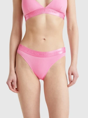 Benetton, Underwear In Stretch Organic Cotton, size XS, Pink, Women United Colors of Benetton