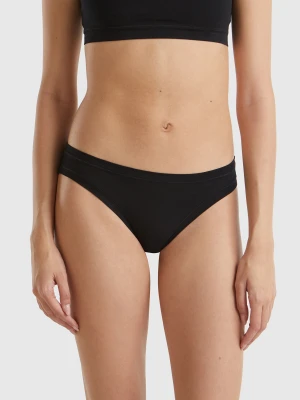 Benetton, Underwear In Super Stretch Cotton., size OS, Black, Women United Colors of Benetton