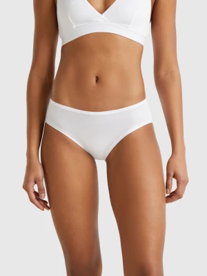 Benetton, Underwear In Super Stretch Organic Cotton., size XS-S, White, Women United Colors of Benetton