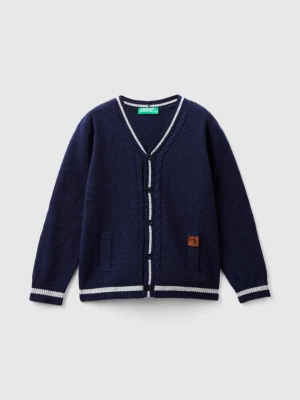 Benetton, V-neck Cardigan, size 104, Dark Blue, Kids United Colors of Benetton