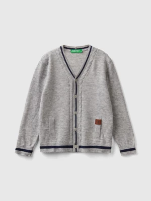 Benetton, V-neck Cardigan, size 104, Dark Gray, Kids United Colors of Benetton