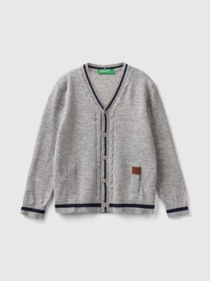 Benetton, V-neck Cardigan, size 104, Dark Gray, Kids United Colors of Benetton