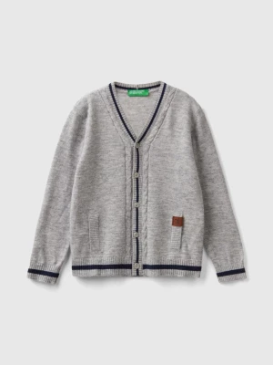 Benetton, V-neck Cardigan, size 110, Dark Gray, Kids United Colors of Benetton