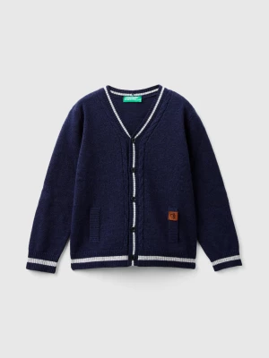 Benetton, V-neck Cardigan, size 82, Dark Blue, Kids United Colors of Benetton