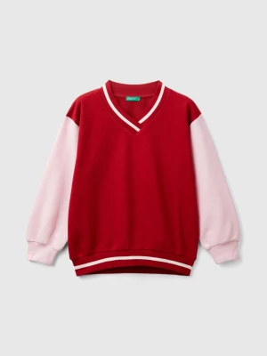 Benetton, V-neck Sweatshirt, size XL, Red, Kids United Colors of Benetton