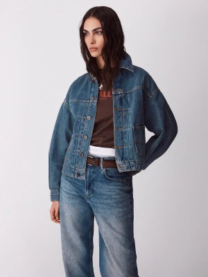 Benetton, Vintage Denim Jacket, Size: XS, Light Blue, Women United Colors of Benetton