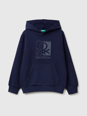 Benetton, Warm Hoodie, Size: S, Dark Blue, Kids United Colors of Benetton
