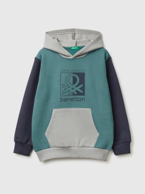 Benetton, Warm Hoodie, Size: S, Turquoise, Kids United Colors of Benetton