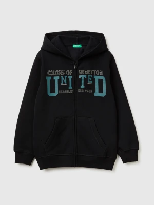 Benetton, Warm Hoodie, Size: XL, Black, Kids United Colors of Benetton
