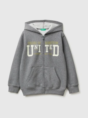 Benetton, Warm Hoodie, Size: XL, Dark Gray, Kids United Colors of Benetton