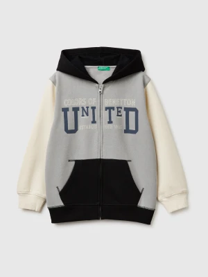 Benetton, Warm Hoodie, Size: XL, Gray, Kids United Colors of Benetton