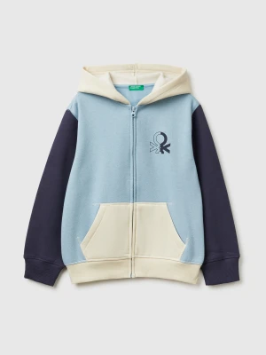Benetton, Warm Hoodie, Size: XL, Light Blue, Kids United Colors of Benetton