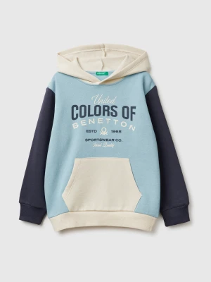 Benetton, Warm Hoodie, Size: XL, Light Blue, Kids United Colors of Benetton