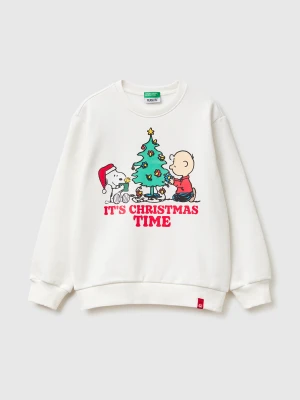 Benetton, Warm ©peanuts Christmas Sweatshirt, Size: XL, Creamy White, Kids United Colors of Benetton