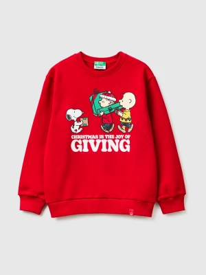 Benetton, Warm ©peanuts Christmas Sweatshirt, Size: XL, Red, Kids United Colors of Benetton