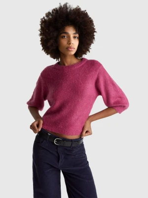 Benetton, Warm Short Sleeve Sweater, Size: XXS, Pink, Women United Colors of Benetton