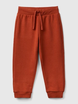 Benetton, Warm Sweat Joggers, size 90, Brick Red, Kids United Colors of Benetton