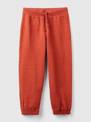 Benetton, Warm Sweat Joggers, size L, Brick Red, Kids United Colors of Benetton