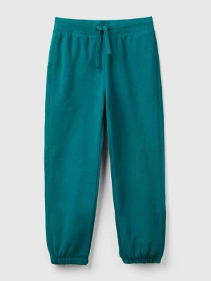 Benetton, Warm Sweat Joggers, size M, Dark Green, Kids United Colors of Benetton