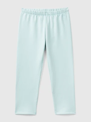 Benetton, Warm Sweat Leggings, Size: 116, Aqua, Kids United Colors of Benetton