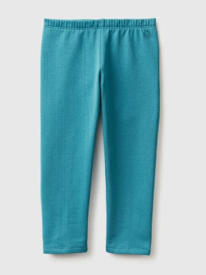 Benetton, Warm Sweat Leggings, Size: 82, Turquoise, Kids United Colors of Benetton