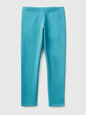 Benetton, Warm Sweat Leggings, Size: M, Turquoise, Kids United Colors of Benetton