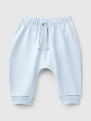 Benetton, Warm Sweat Trousers With Pocket, size 50, Sky Blue, Kids United Colors of Benetton