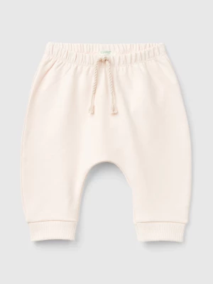 Benetton, Warm Sweat Trousers With Pocket, size 50, Soft Pink, Kids United Colors of Benetton