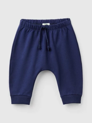 Benetton, Warm Sweat Trousers With Pocket, size 62, Dark Blue, Kids United Colors of Benetton