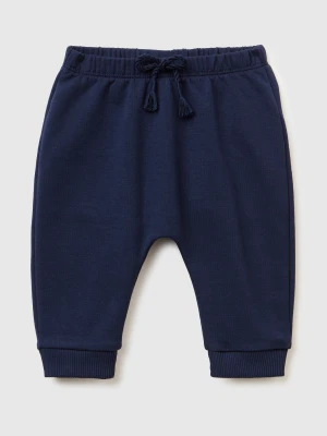 Benetton, Warm Sweat Trousers With Pocket, Size: 82, Dark Blue, Kids United Colors of Benetton