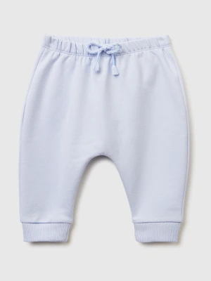 Benetton, Warm Sweat Trousers With Pocket, Size: 50, Sky Blue, Kids United Colors of Benetton