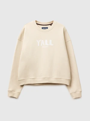 Zdjęcie produktu Benetton, Western Print Sweatshirt, Beige, Women United Colors Of Benetton