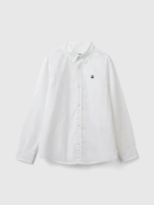 Benetton, White Button-down Shirt, size XL, White, Kids United Colors of Benetton