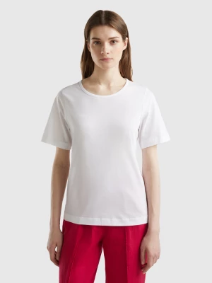 Benetton, White Short Sleeve T-shirt, size XS, White, Women United Colors of Benetton