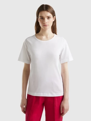 Benetton, White Short Sleeve T-shirt, size XXS, White, Women United Colors of Benetton