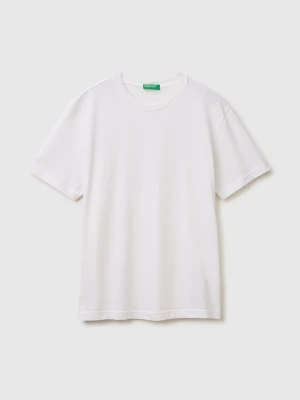 Benetton, White T-shirt, Size: XS, White, Men United Colors of Benetton