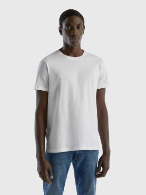 Benetton, White T-shirt, size XXXL, White, Men United Colors of Benetton