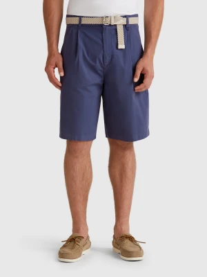 Benetton, Wide Bermudas, size 56, Blue, Men United Colors of Benetton
