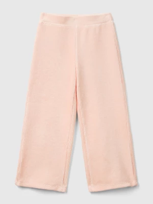 Benetton, Wide Chenille Trousers, size 104, Soft Pink, Kids United Colors of Benetton