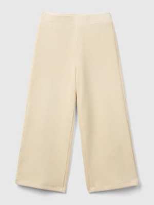 Benetton, Wide Chenille Trousers, size 116, Creamy White, Kids United Colors of Benetton