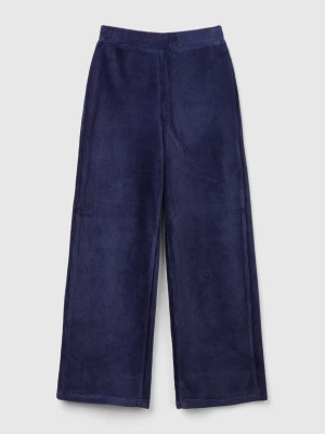 Benetton, Wide Chenille Trousers, size 2XL, Dark Blue, Kids United Colors of Benetton