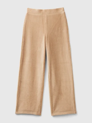Benetton, Wide Chenille Trousers, size XL, Beige, Kids United Colors of Benetton