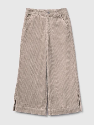 Benetton, Wide Fit Corduroy Trousers, Size: XL, Beige, Kids United Colors of Benetton