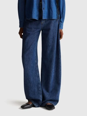 Benetton, Wide-fit Jeans, Size: 34, Blue, Women United Colors of Benetton