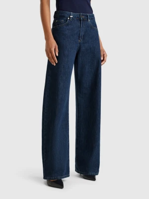 Benetton, Wide-fit Jeans, Size: 34, Blue, Women United Colors of Benetton