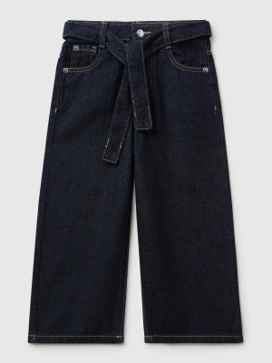 Benetton, Wide Fit Jeans With Sash, Size: 116, Blue, Kids United Colors of Benetton