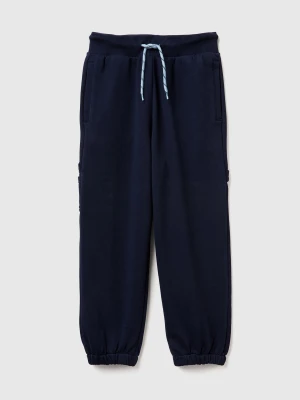 Benetton, Wide Joggers With Pockets, Size: XL, Dark Blue, Kids United Colors of Benetton